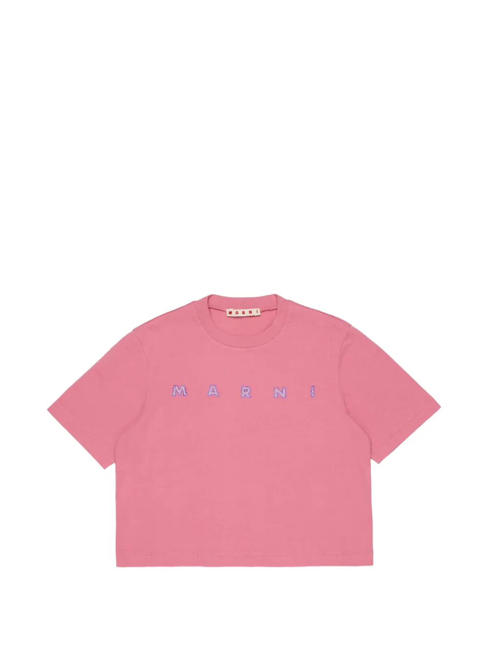 Marni Kids T-shirt con strass - Rosa