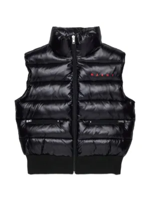 Moncler Enfant Tib Down Quilted Gilet | Black | FARFETCH