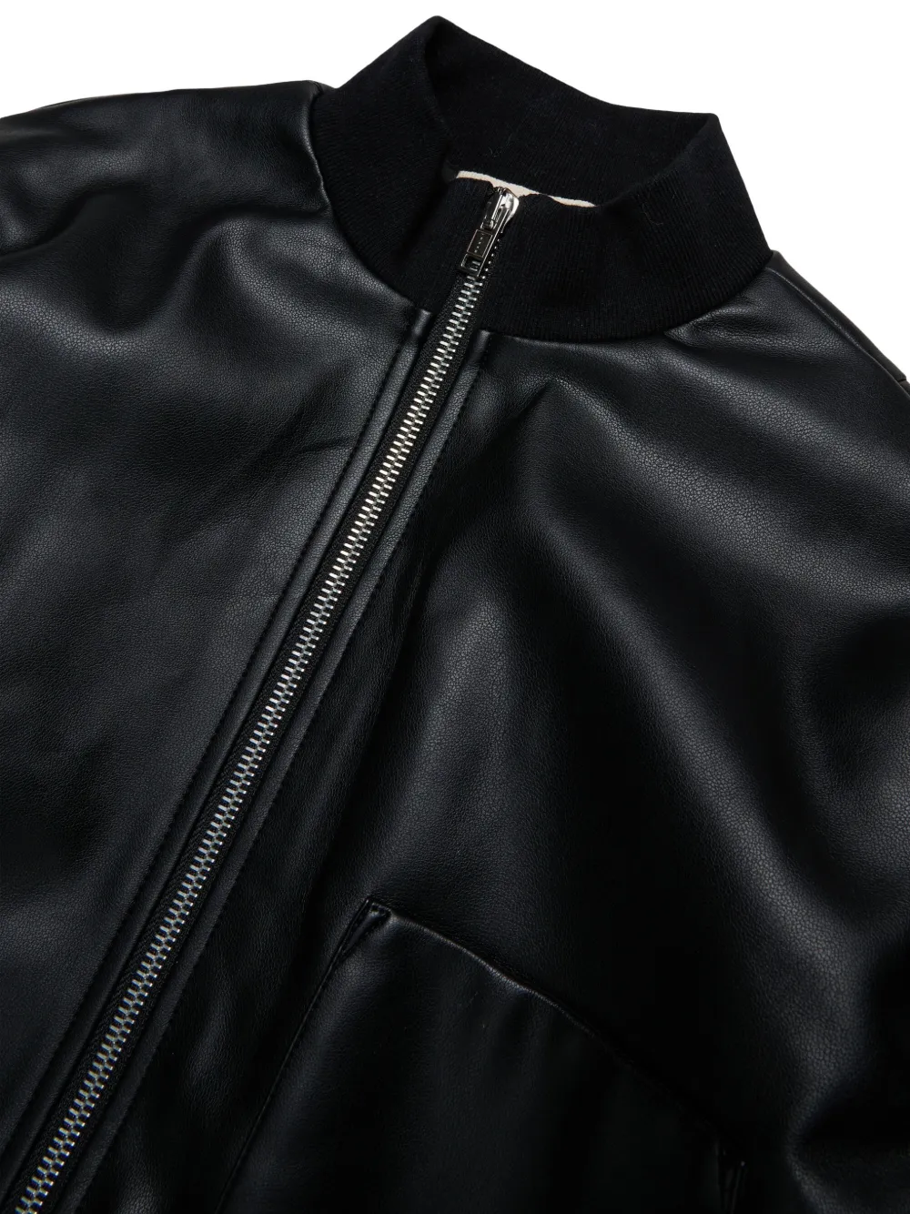 Marni Kids Bomberjack met logoplakkaat Zwart