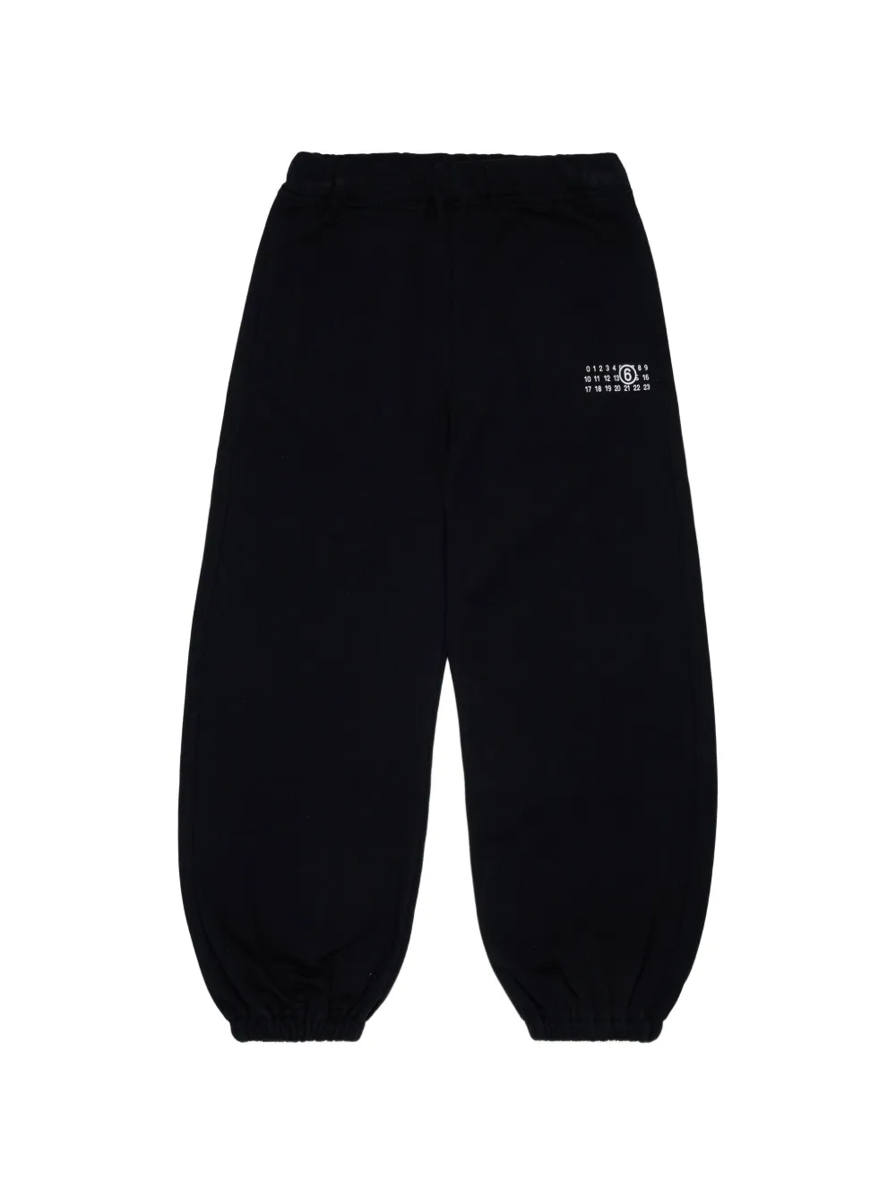 MM6 Maison Margiela Kids logo-print track pants - Nero