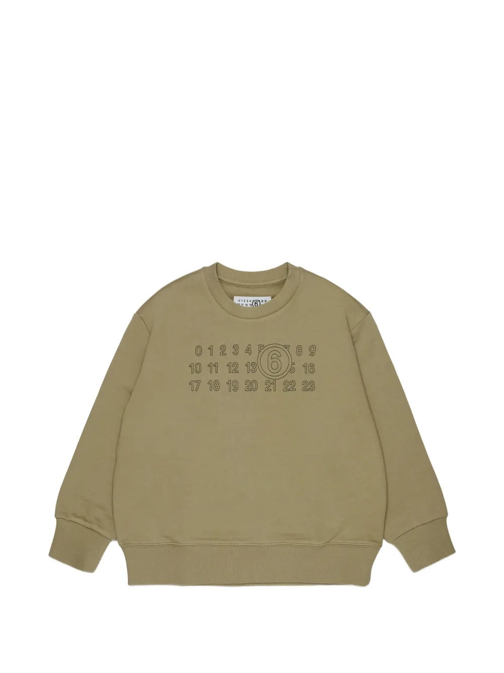 MM6 Maison Margiela Kids logo-print sweatshirt - Verde