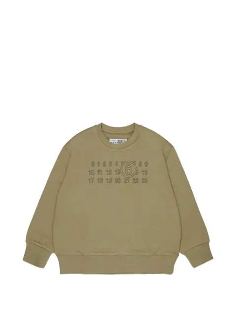MM6 Maison Margiela Kids sudadera con logo estampado