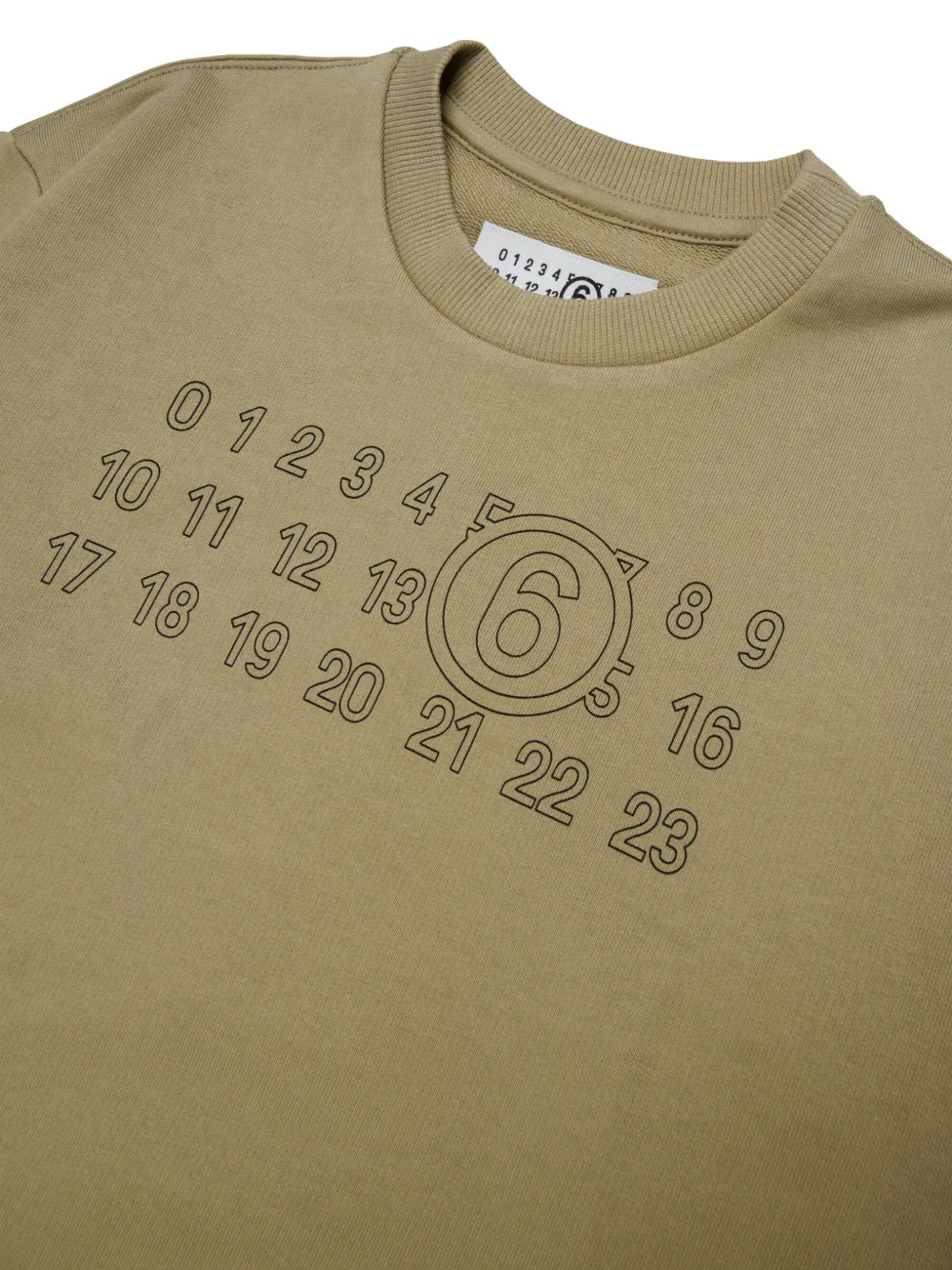 MM6 Maison Margiela Kids Sweater met logoprint Groen