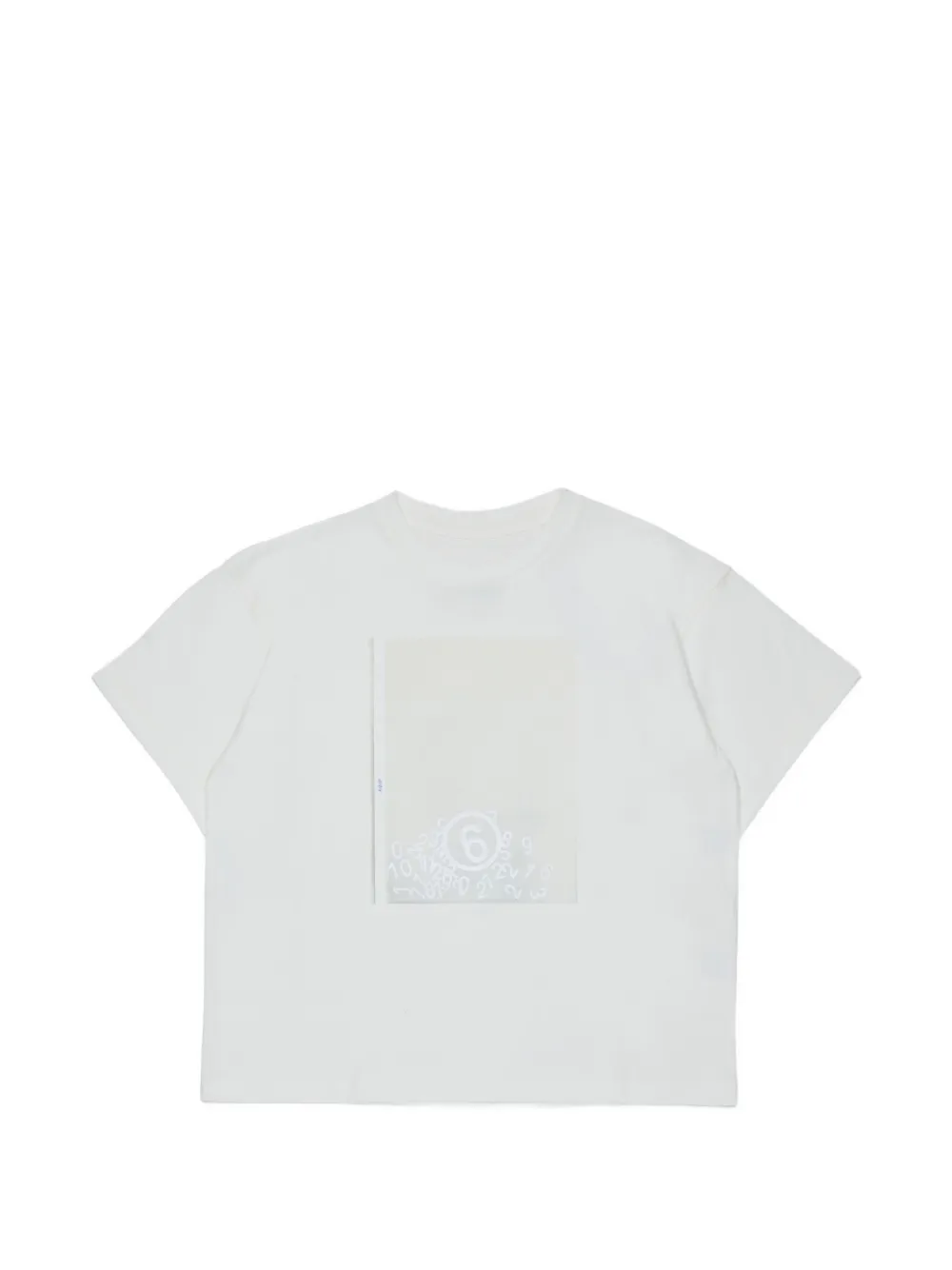 MM6 Maison Margiela Kids T-shirt Numeric Signature - Toni neutri