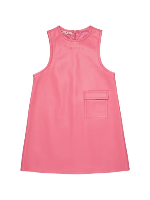 Marni Kids sleeveless patch-pocket dress
