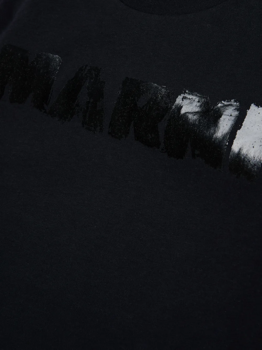 Marni Kids T-shirt met logoprint Zwart