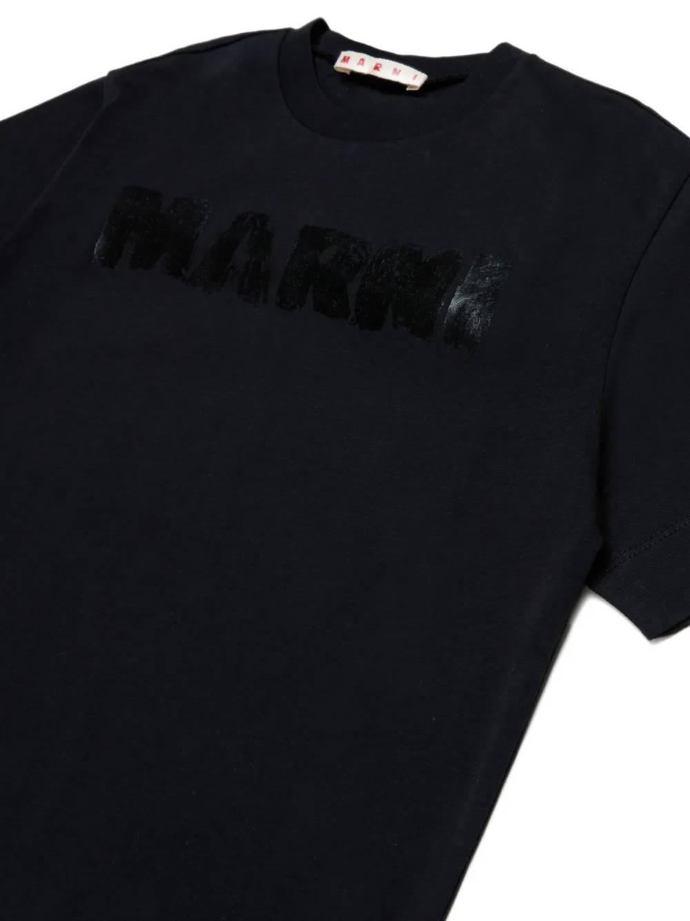 Marni Kids T-shirt met logoprint Zwart