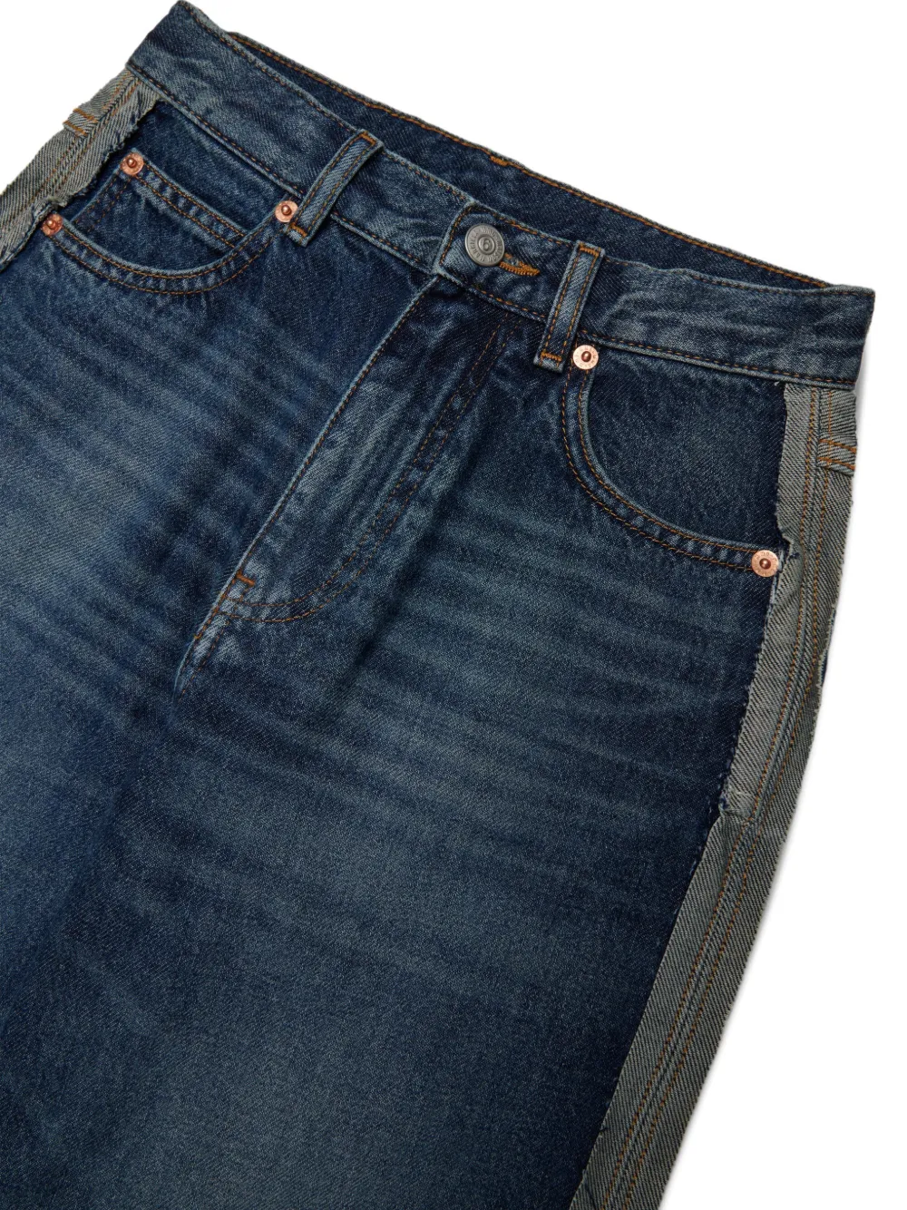MM6 Maison Margiela Kids Jeans met wijde pijpen Blauw