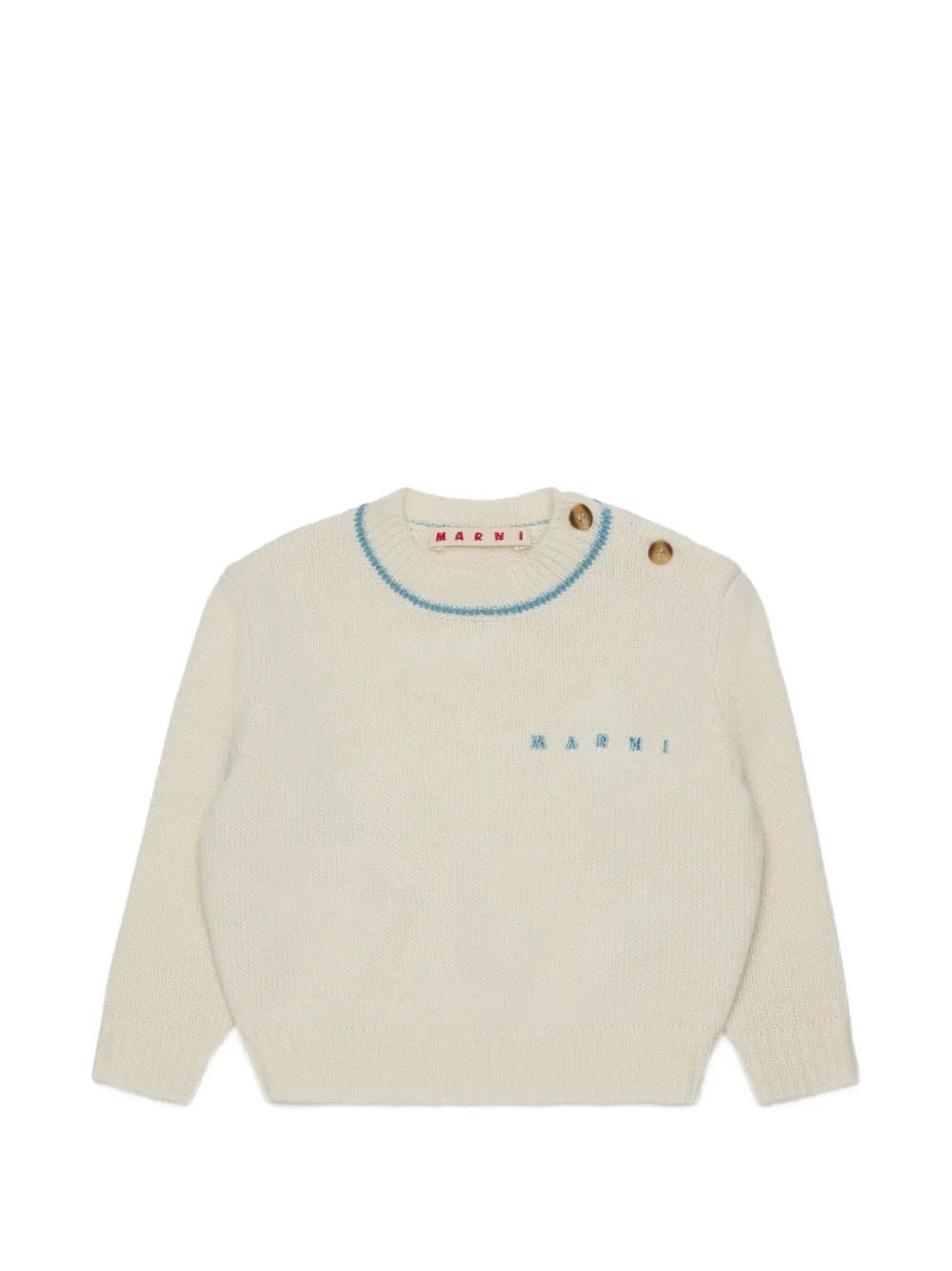 Marni Kids Maglione con ricamo - Toni neutri