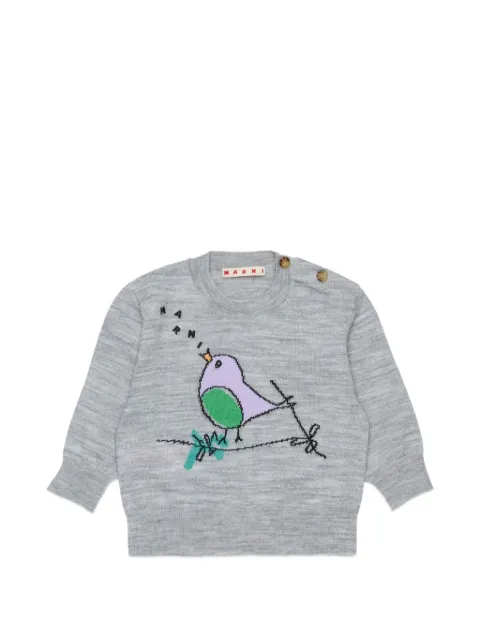 Marni Kids Pullover mit Logo-Stickerei
