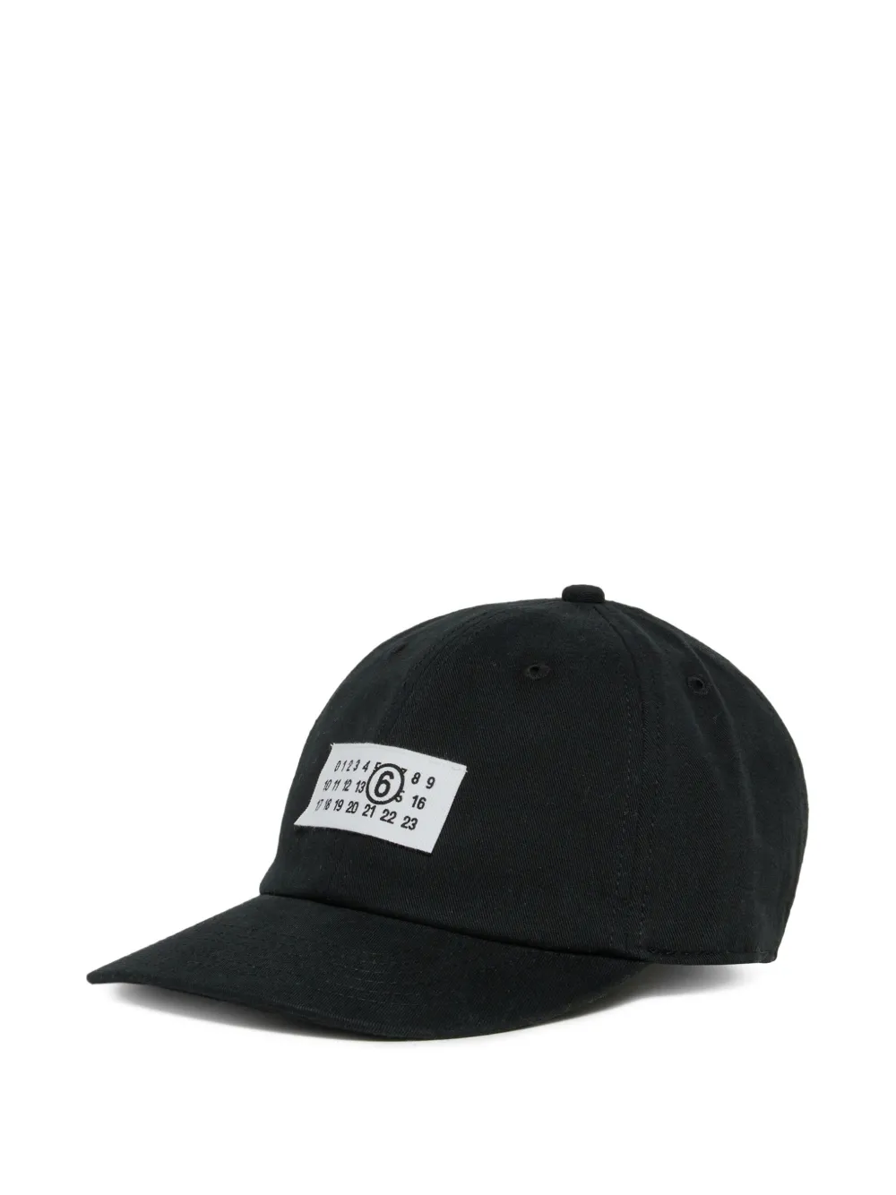 MM6 Maison Margiela Kids Baseballkappe mit Logo-Patch - Schwarz