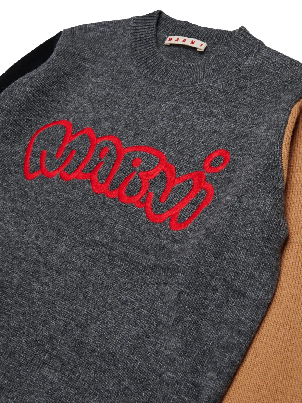 Marni Kids Trui met geborduurd logo Grijs