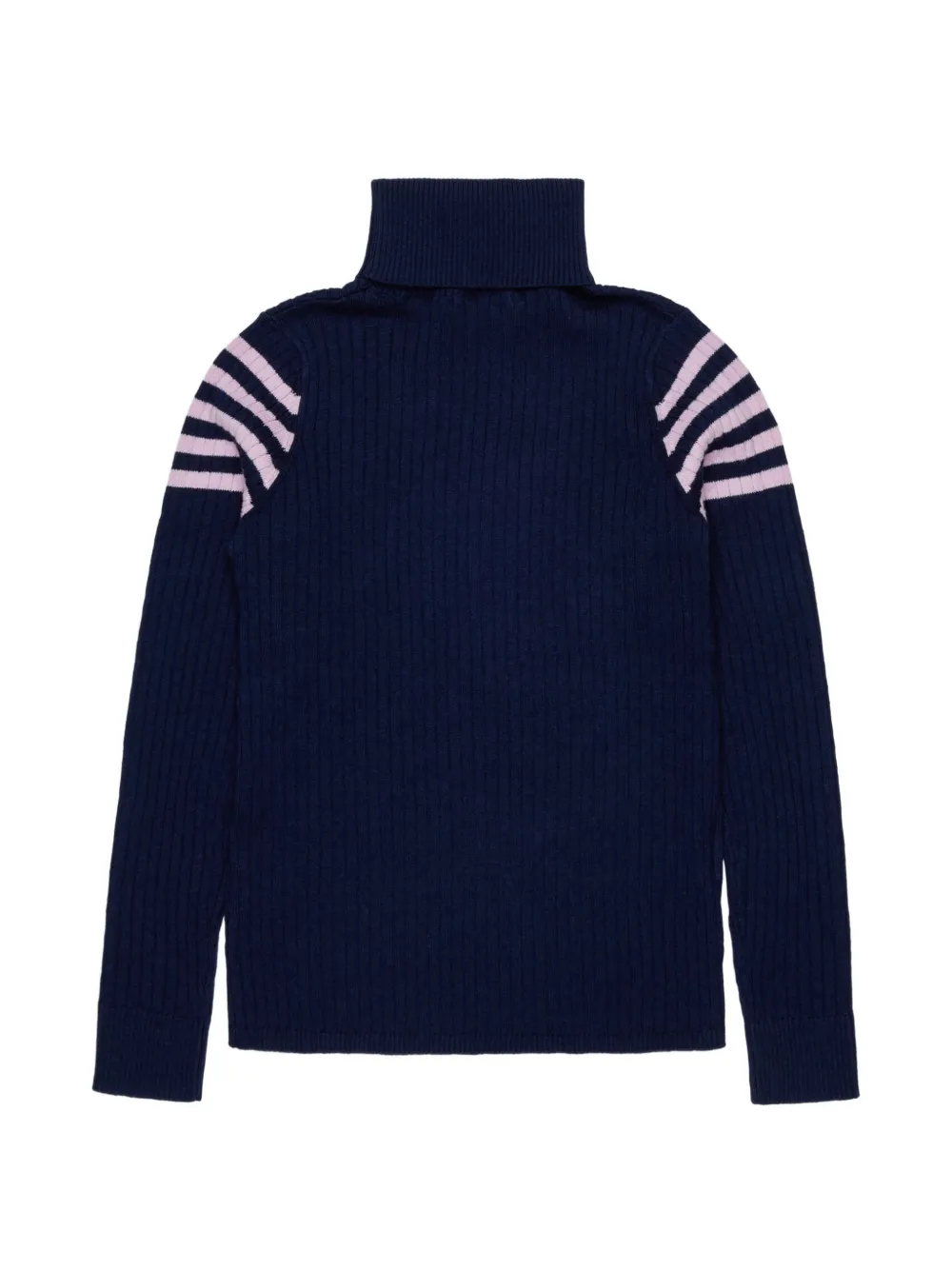 Marni Kids Geribbelde col met hartpatroon Blauw