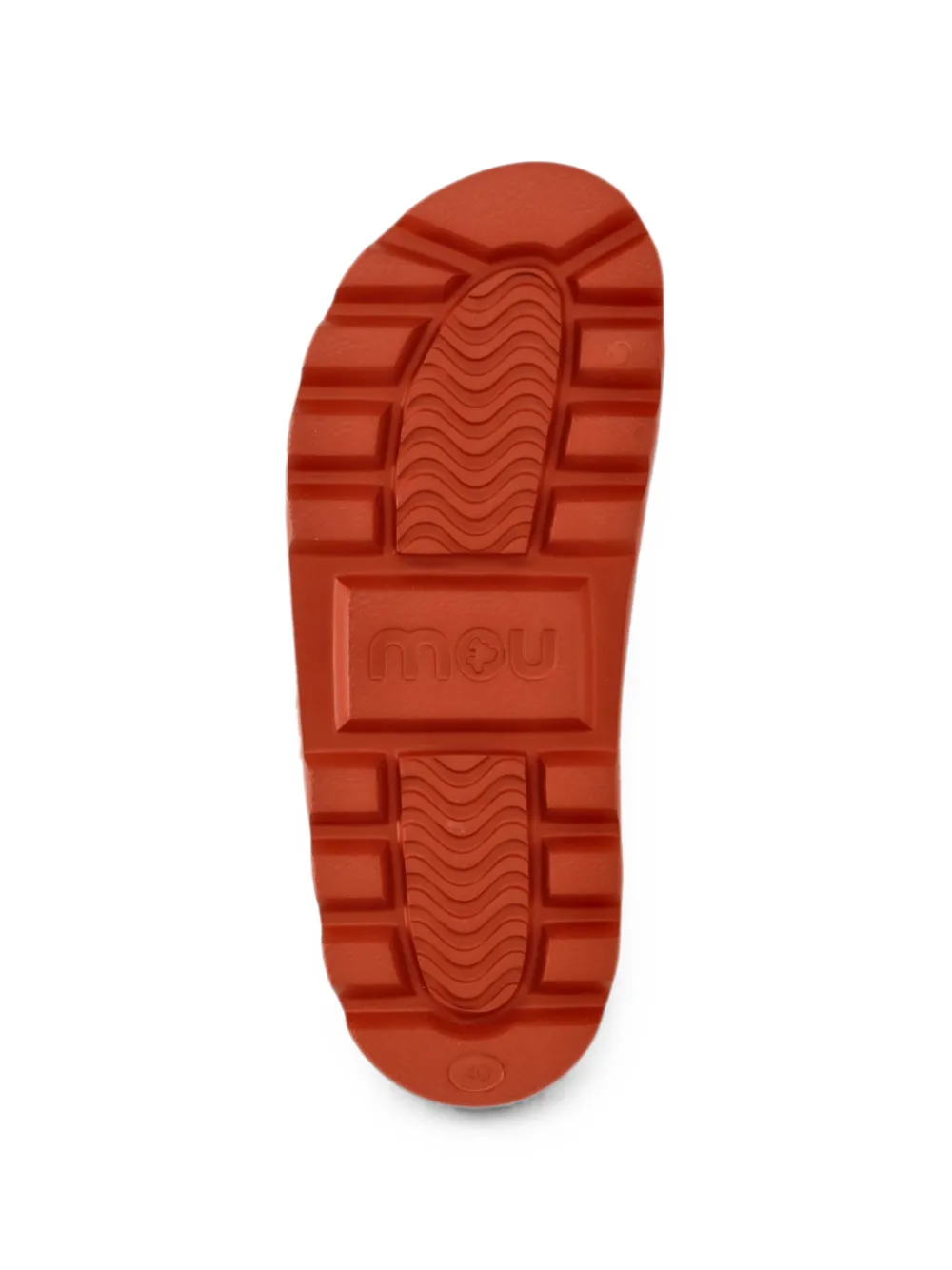 Mou one-piece buckle slides Oranje