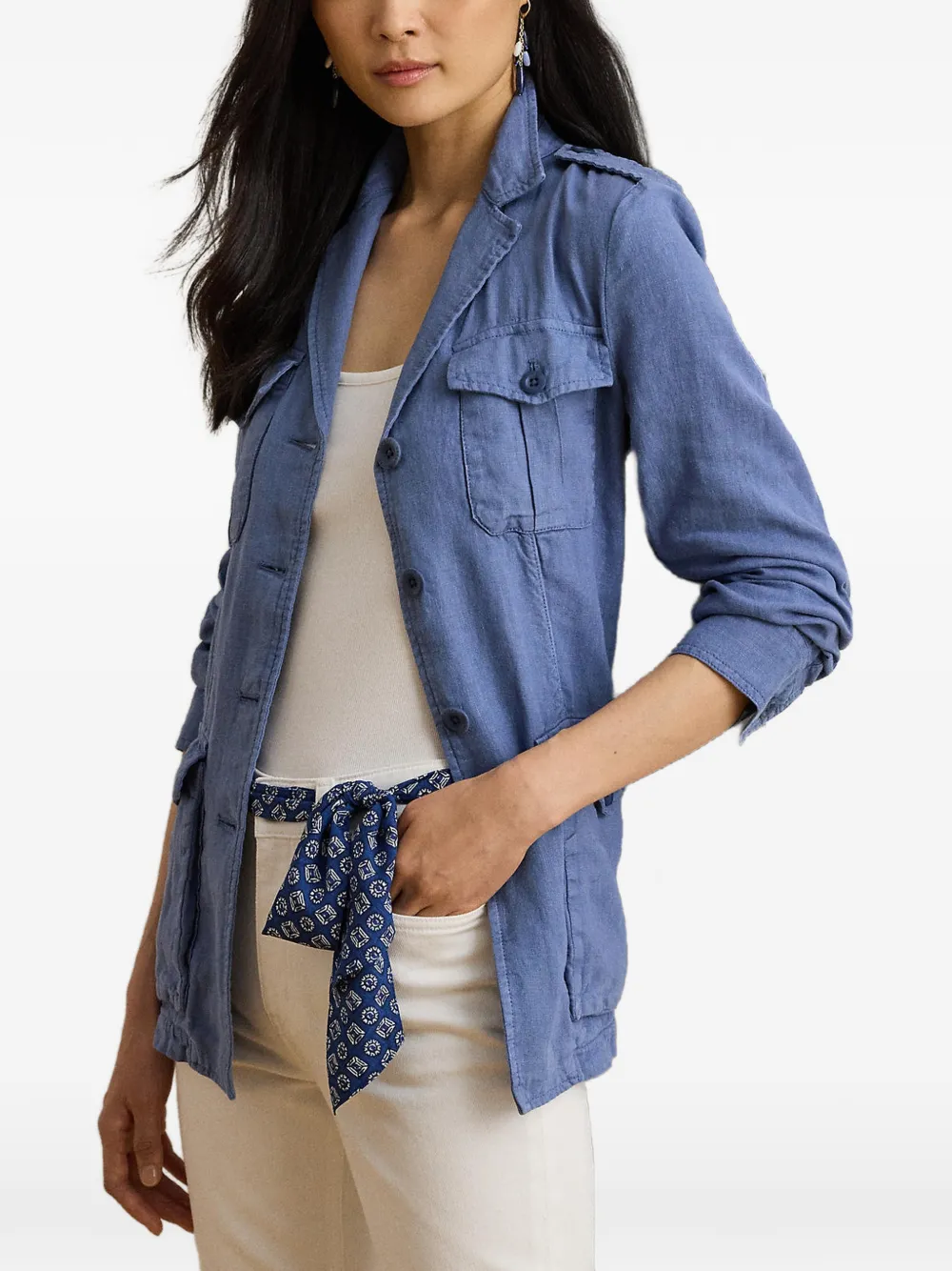 Lauren Ralph Lauren flap-pockets jacket - Blau