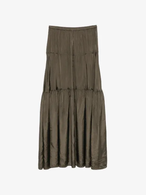ASPESI Maxi-rok met gekreukte afwerking