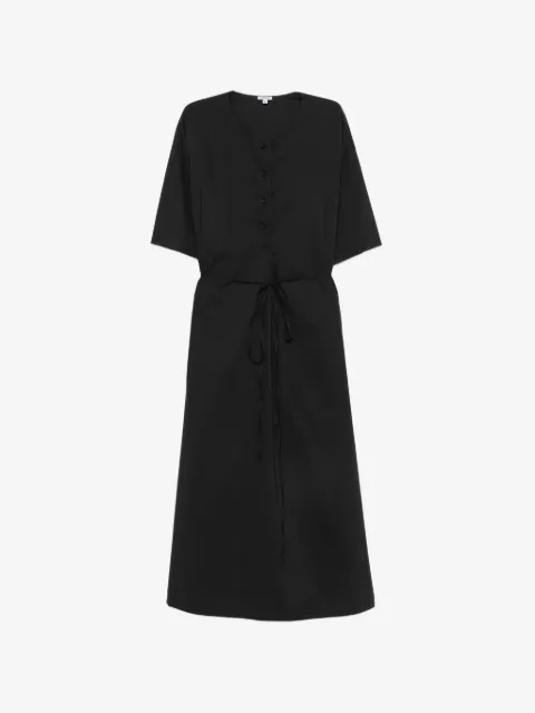 ASPESI belted short-sleeve midi shirt dress