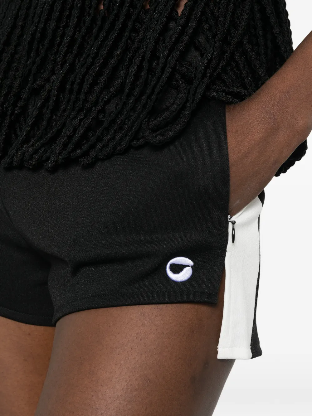 Coperni Shorts met geborduurd logo Zwart
