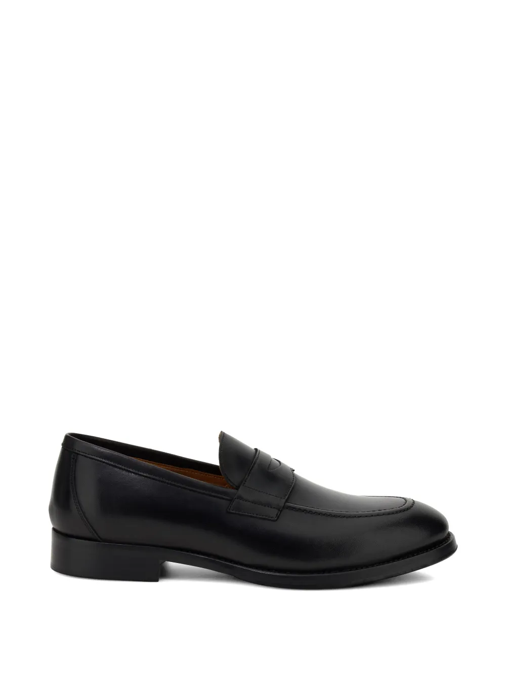 Boggi Milano brushed-leather Blake-construction loafers - Nero