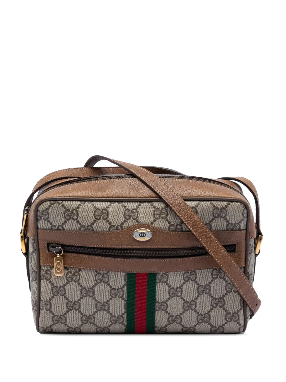 Gucci Pre-Owned 20th Century GG Supreme Web crossbody bag - Toni neutri