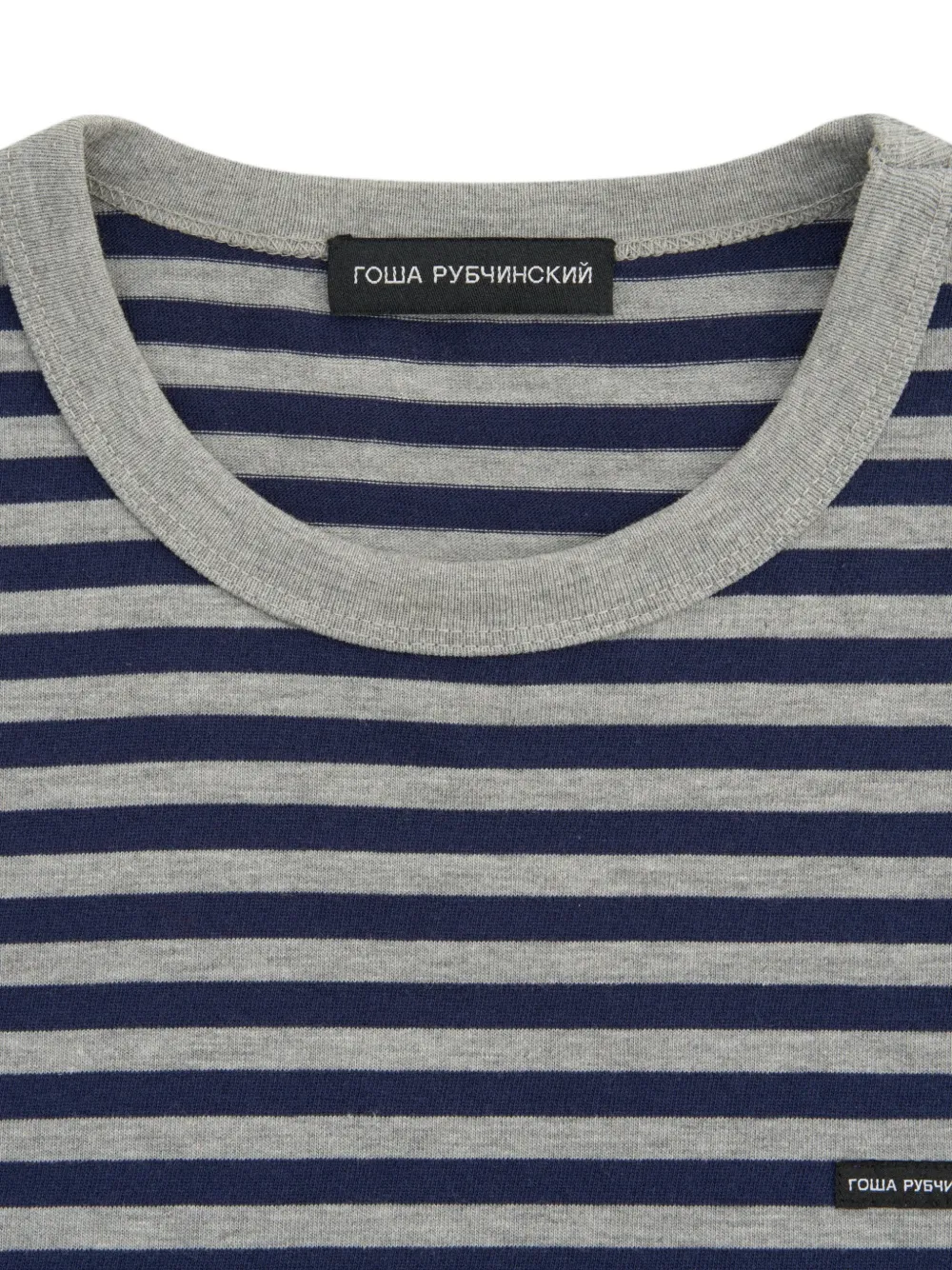 GOSHA RUBCHINSKIY Striped long-sleeve T-shirt | Blue | FARFETCH AU