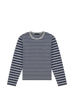 GOSHA RUBCHINSKIY Striped long-sleeve T-shirt | Black | FARFETCH BH