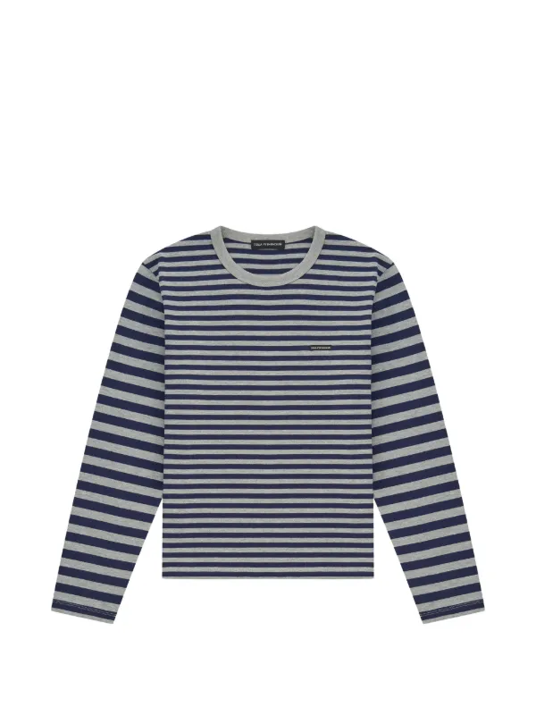 トップス gosharubchinskiy STRIPED LONGSLEEVE GOSHA RUBCHINSKIY Striped long-sleeve T-shirt | Blue | FARFETCH CA