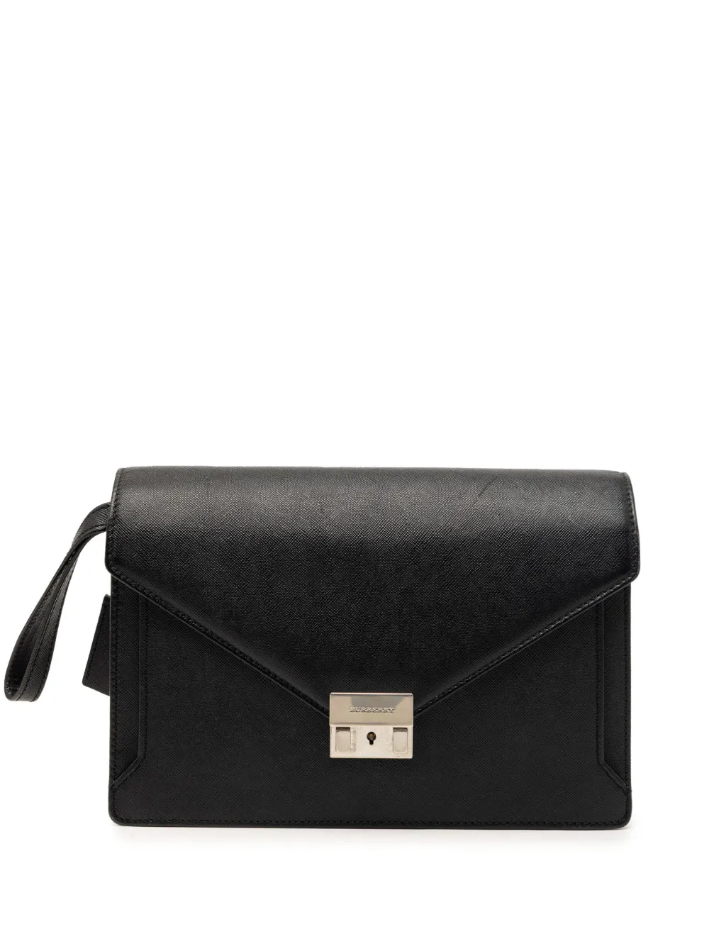 Burberry Pre-Owned 2000-2017 Leather Envelope clutch bag - Schwarz