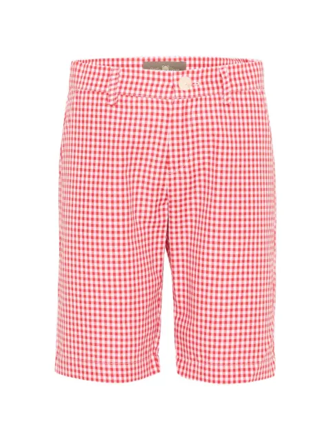 Little Bear gingham-check cotton shorts