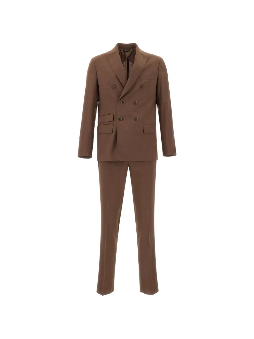 Ungaro double-breasted peak-lapel suit - Marrone