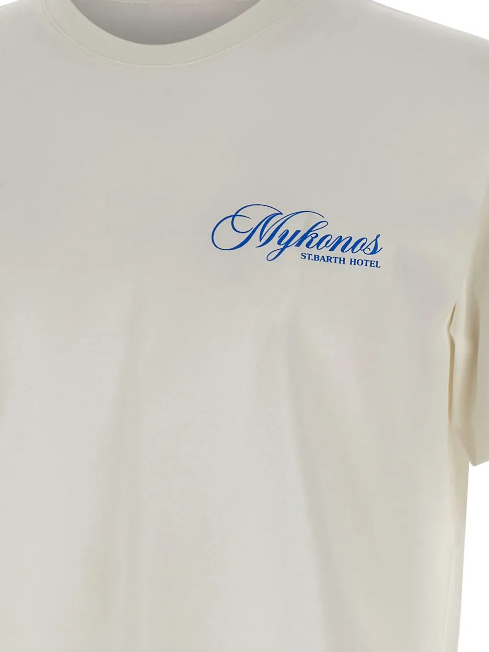 MC2 Saint Barth T-shirt met grafische print Beige