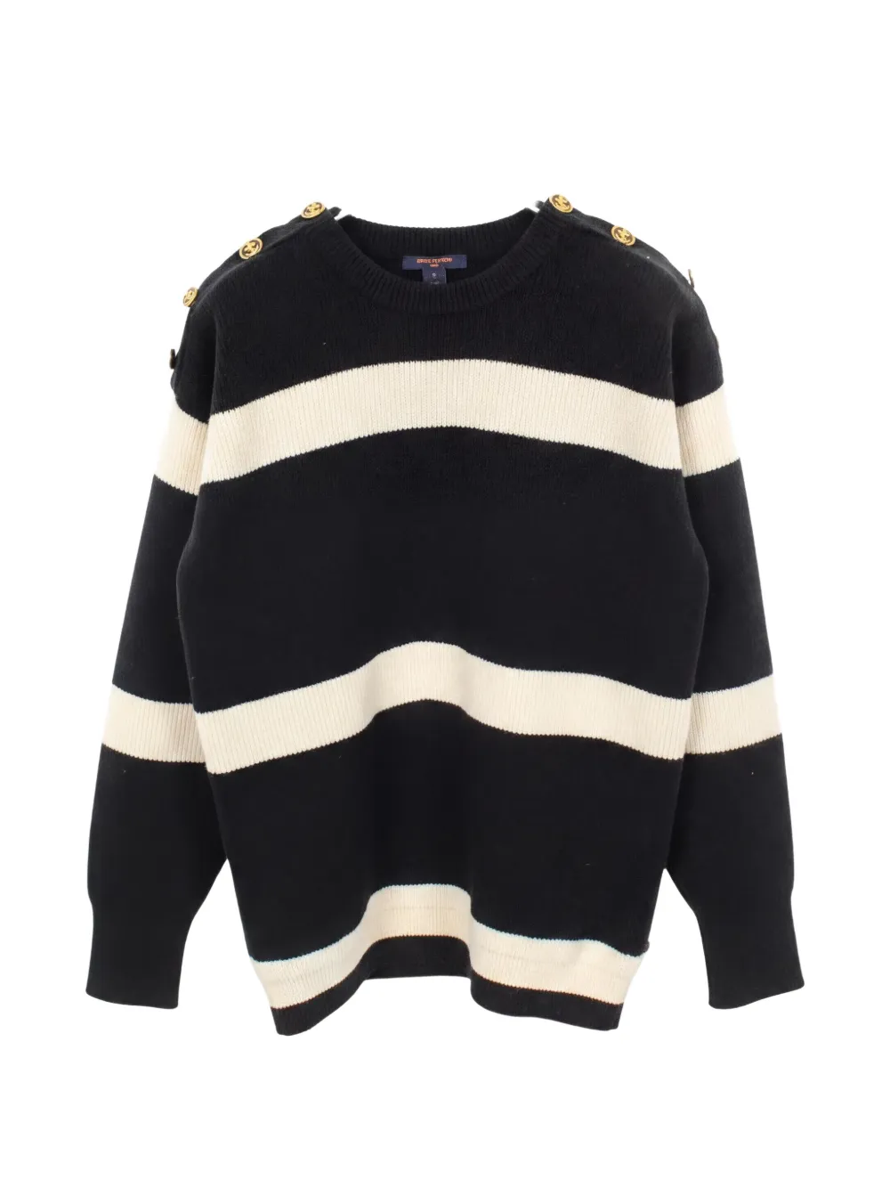 Louis Vuitton Pre-Owned Maglione a righe anni 2010 - Nero