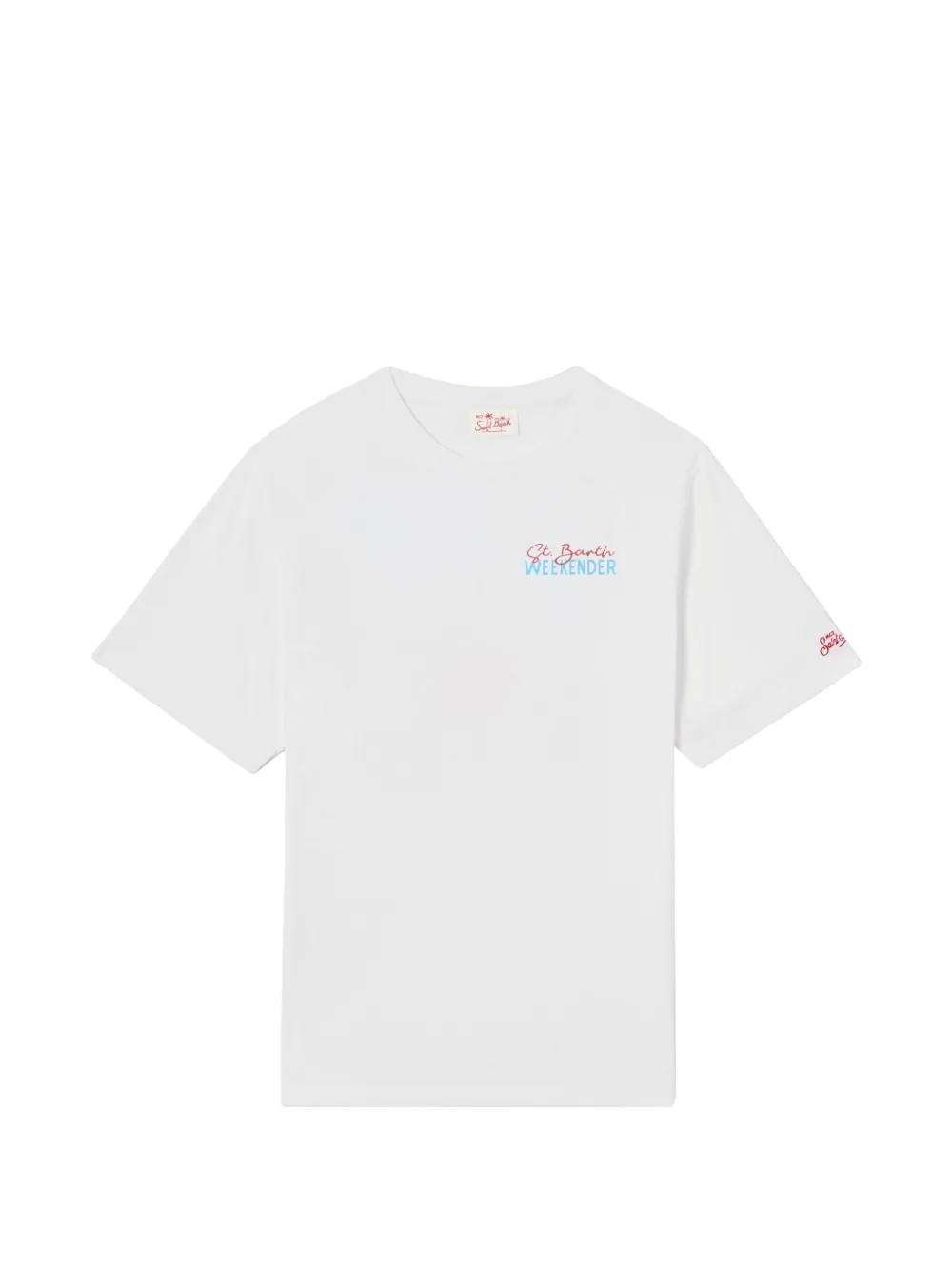 MC2 Saint Barth Delmar T-shirt with St. Barth Weekender print and maxi graphic on the back