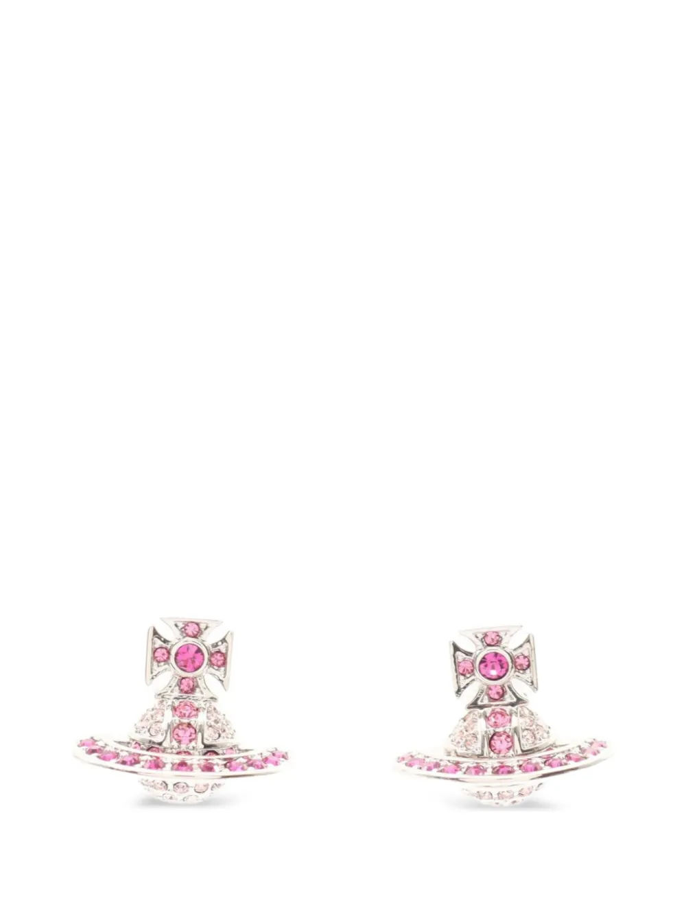 Vivienne Westwood Pre-Owned Orecchini Kika Orb con strass anni 2020 - Argento