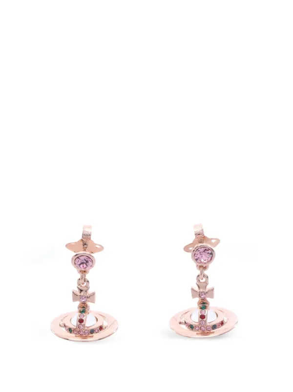 Vivienne Westwood Pre-owned 2020s New Petite Orb Earrings in Pink