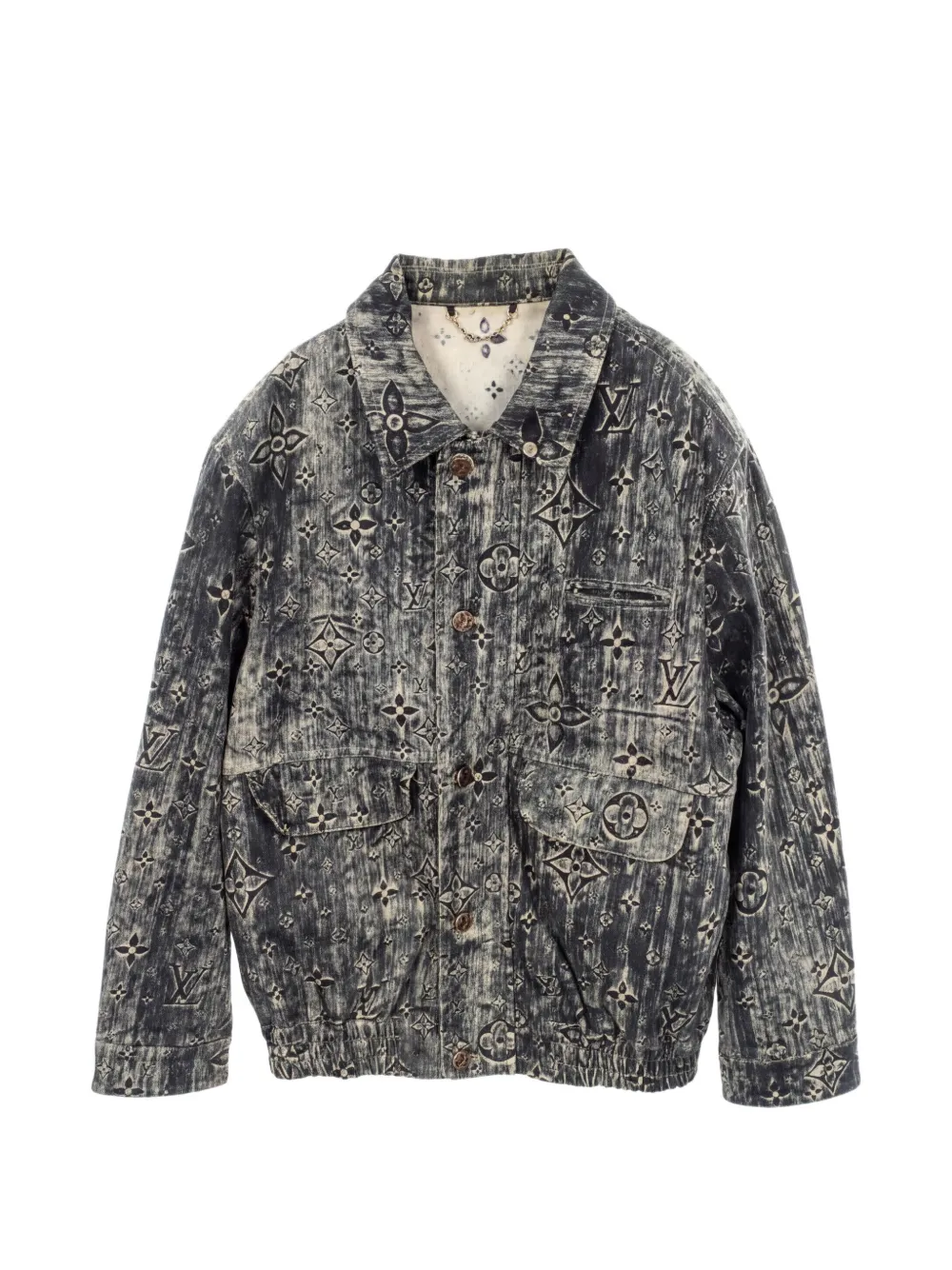 Louis Vuitton Pre-Owned 2000s Monogram denim jacket - Blu
