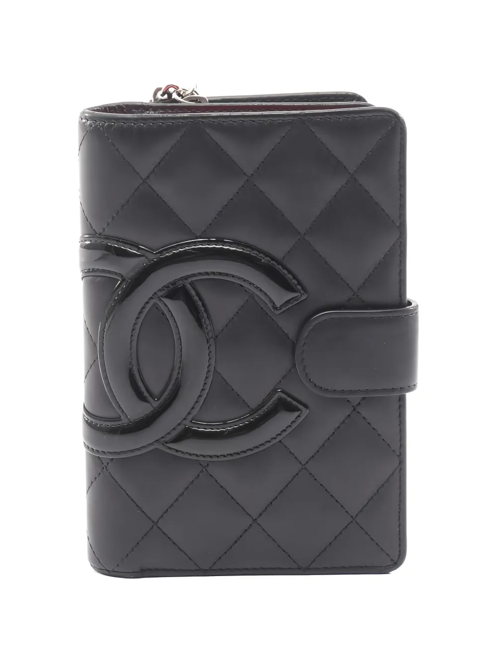 CHANEL Pre-Owned 2012 Cambon quilted wallet - Nero