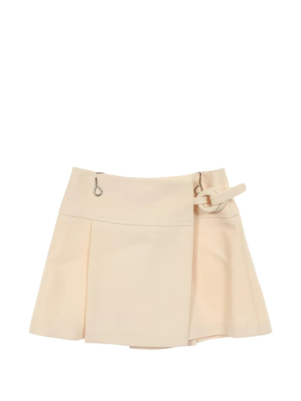 Louis Vuitton Pre-Owned mini 2000s wrap-style pleated skirt - Neutrals