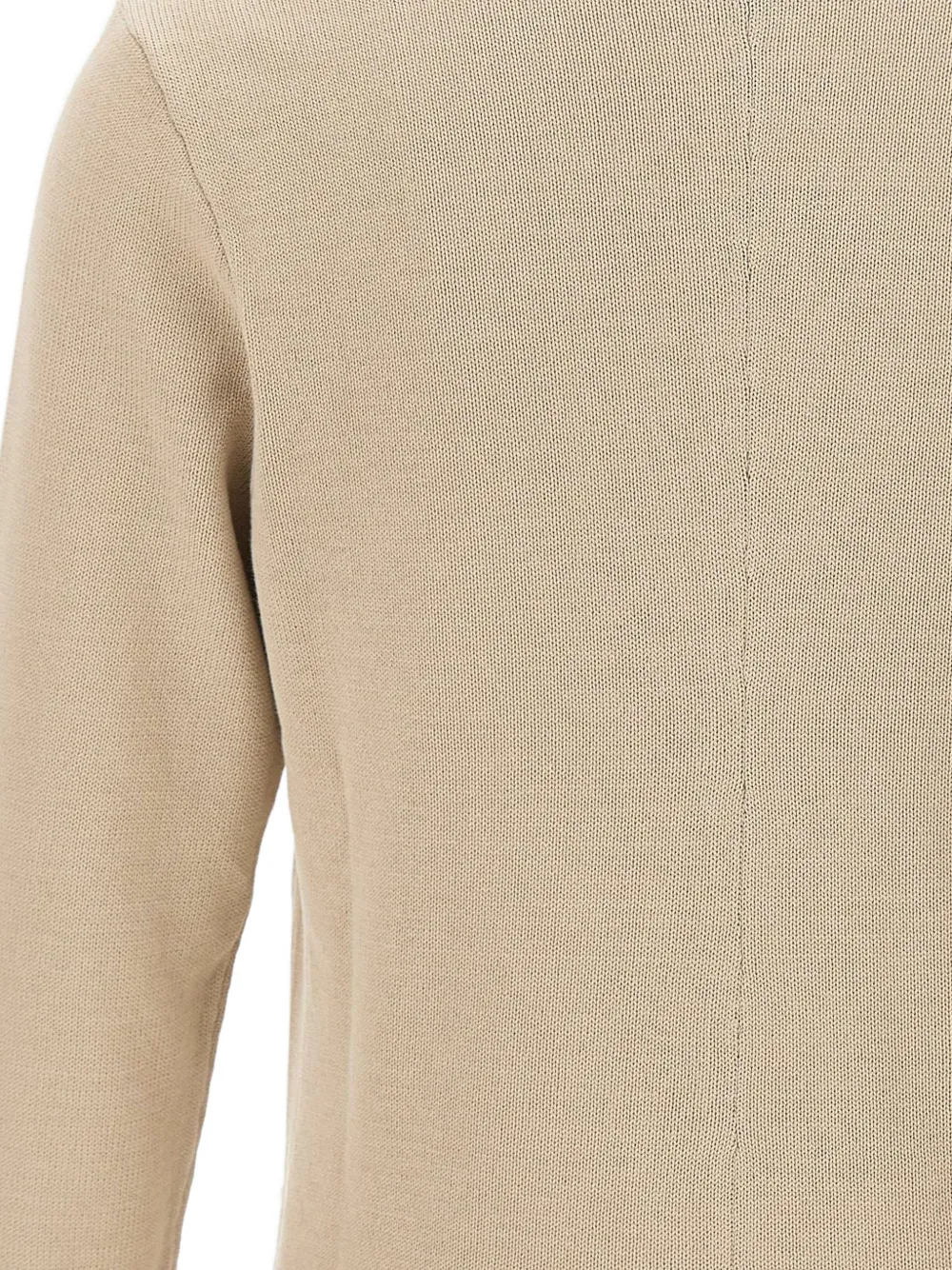 Eleventy Geribbeld vest met hoge kraag Beige