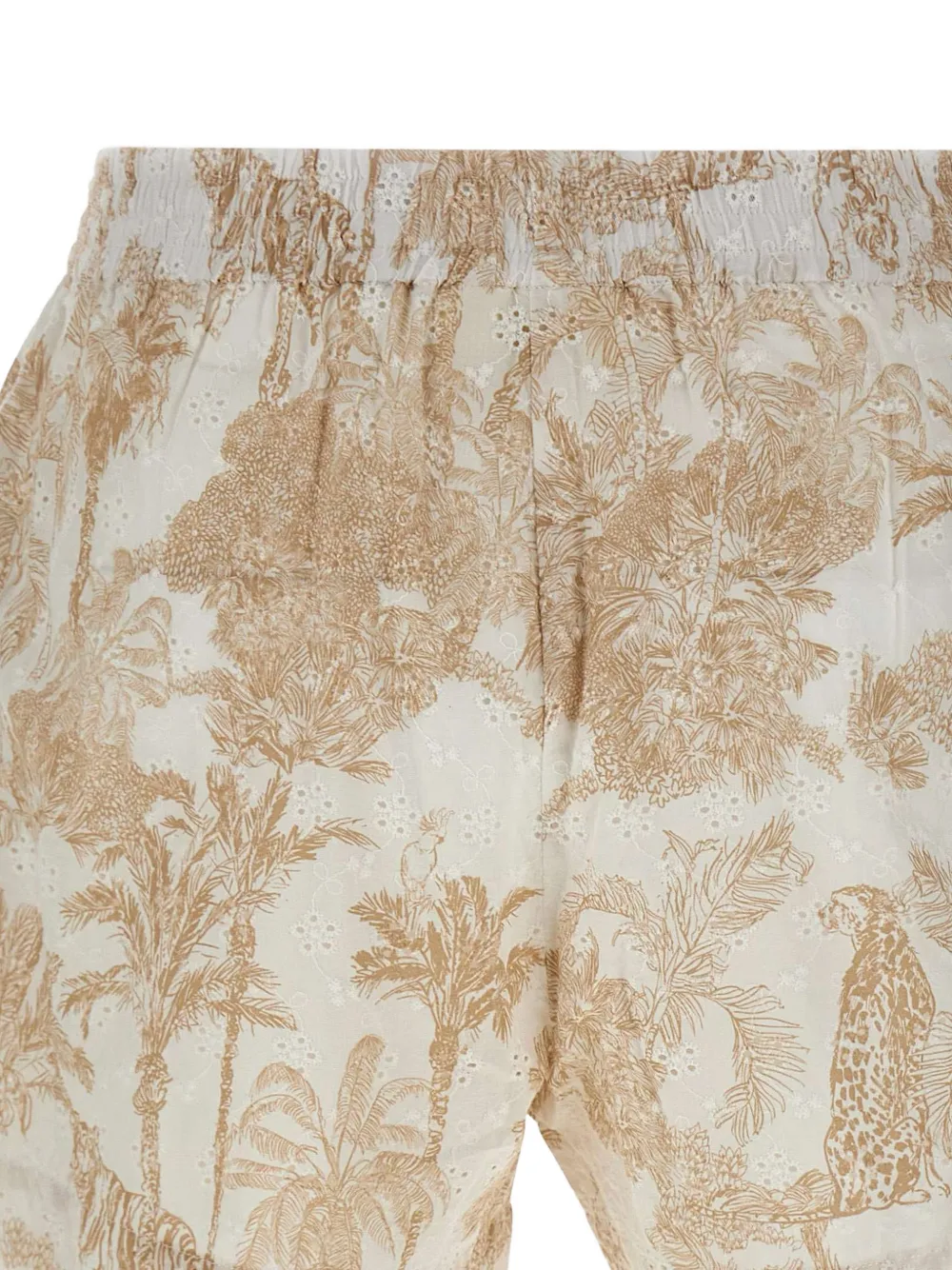 MC2 Saint Barth Meave broderie anglaise shorts Beige