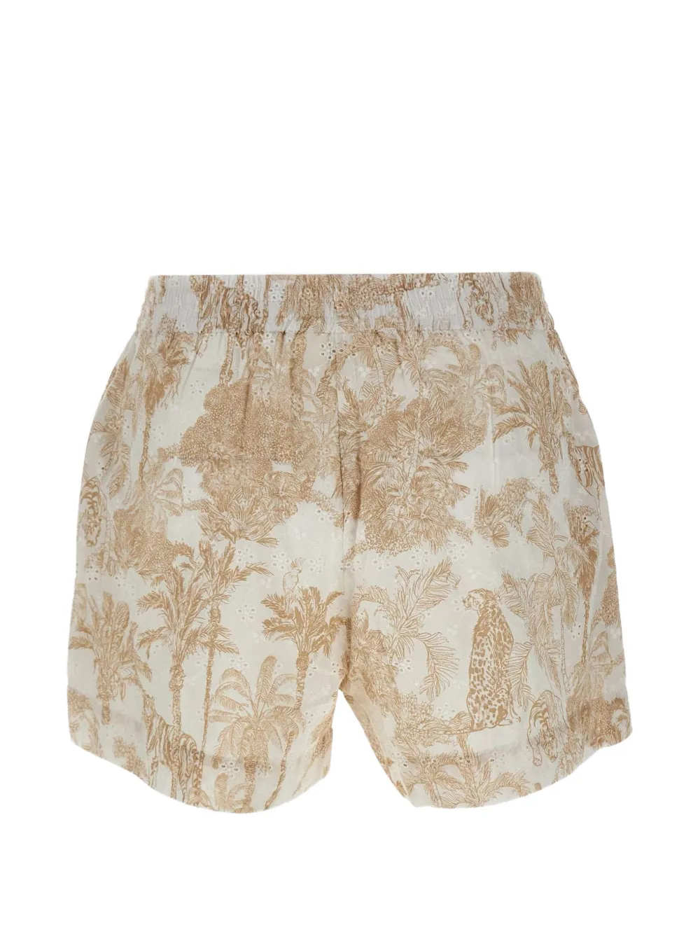 MC2 Saint Barth Meave broderie anglaise shorts Beige