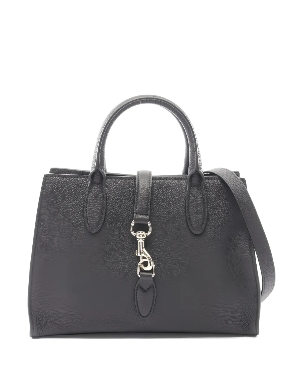 Gucci Pre-Owned hook-closure leather tote bag - Schwarz