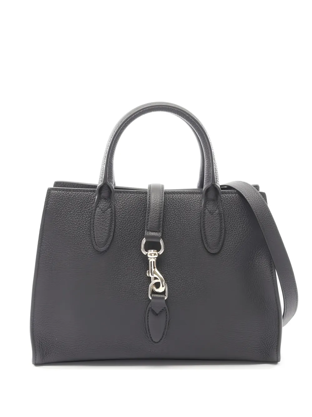 Gucci Pre-Owned hook-closure leather tote bag - Nero