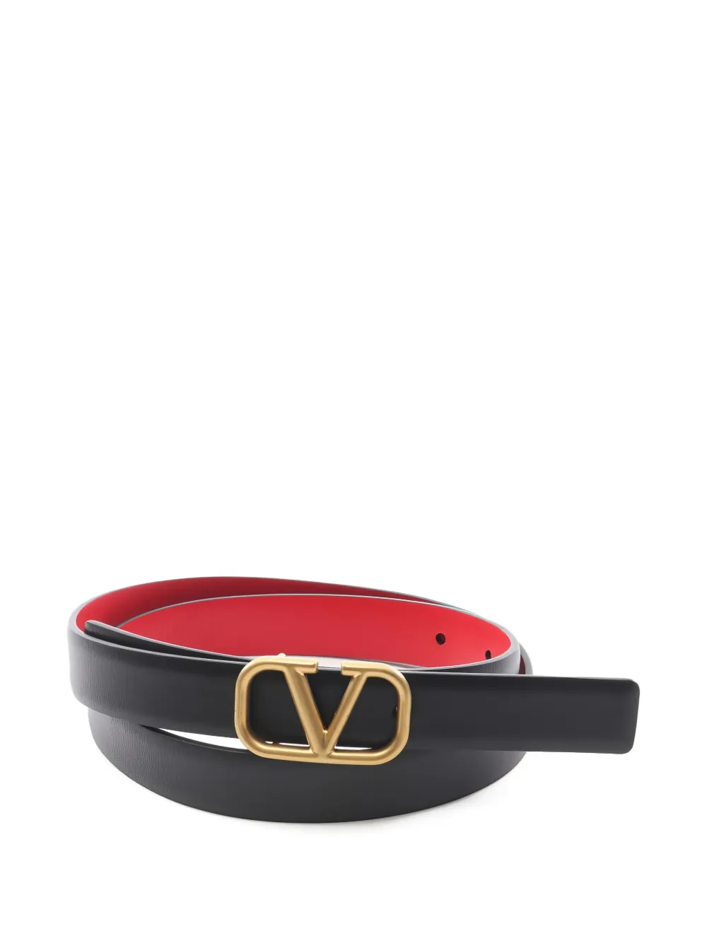 Valentino Garavani Pre-Owned 2010s V-logo reversible belt - Nero