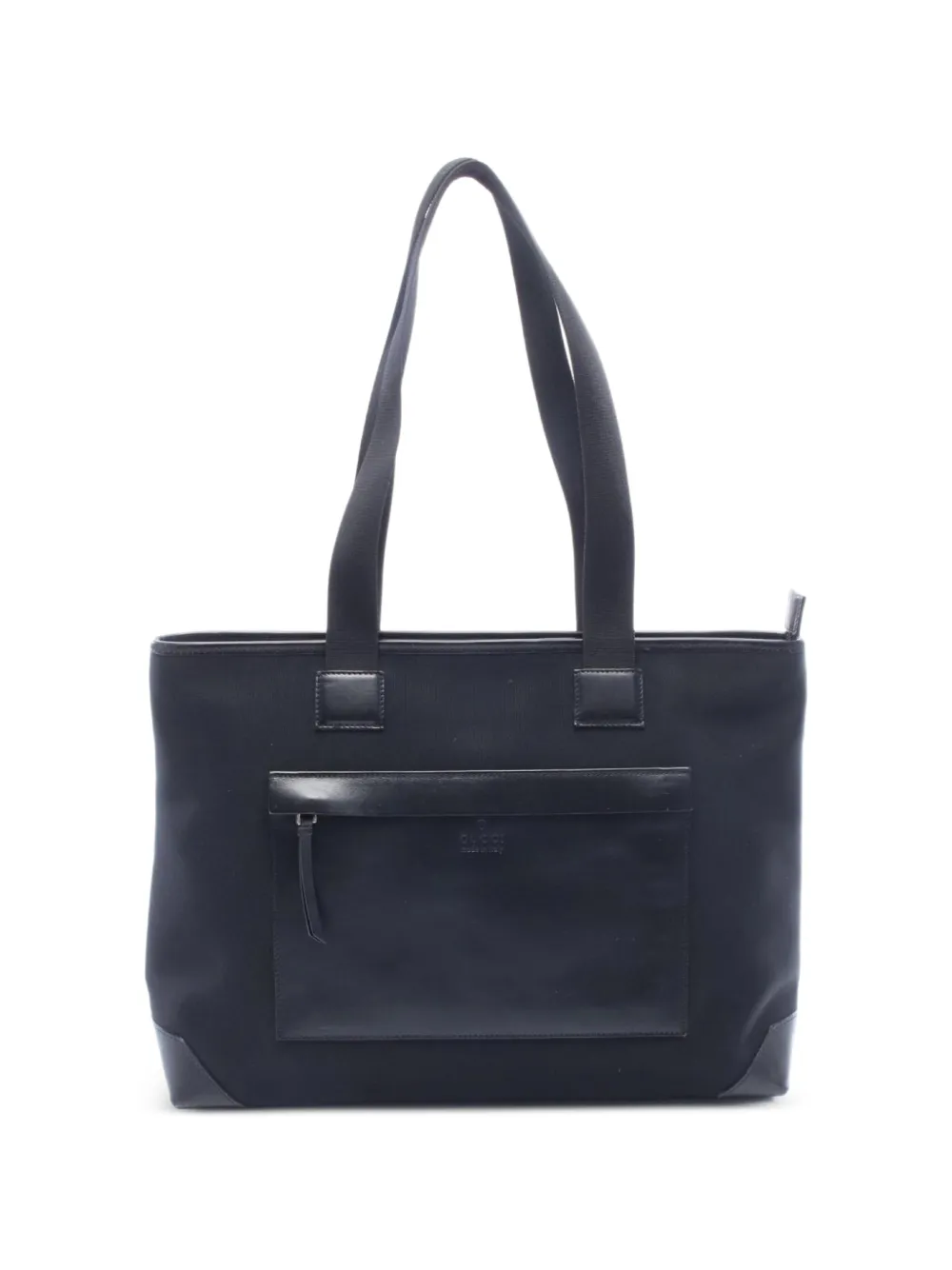 Gucci Pre-Owned 2000s canvas leather tote bag - Nero