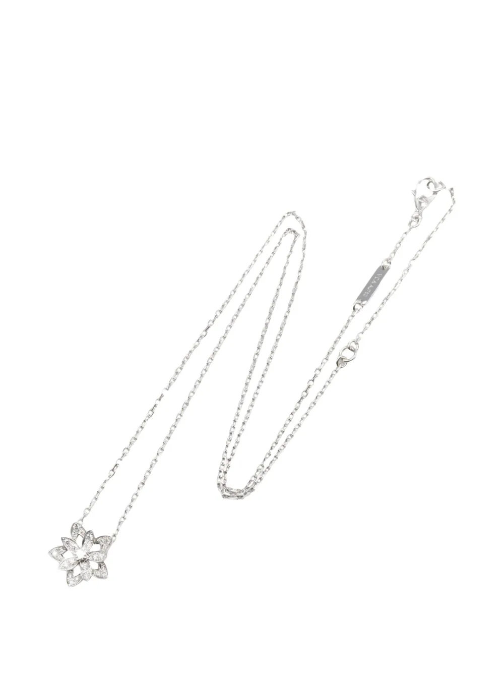 Van Cleef & Arpels Pre-Owned Collana Lotus con diamanti anni 2010 - Argento