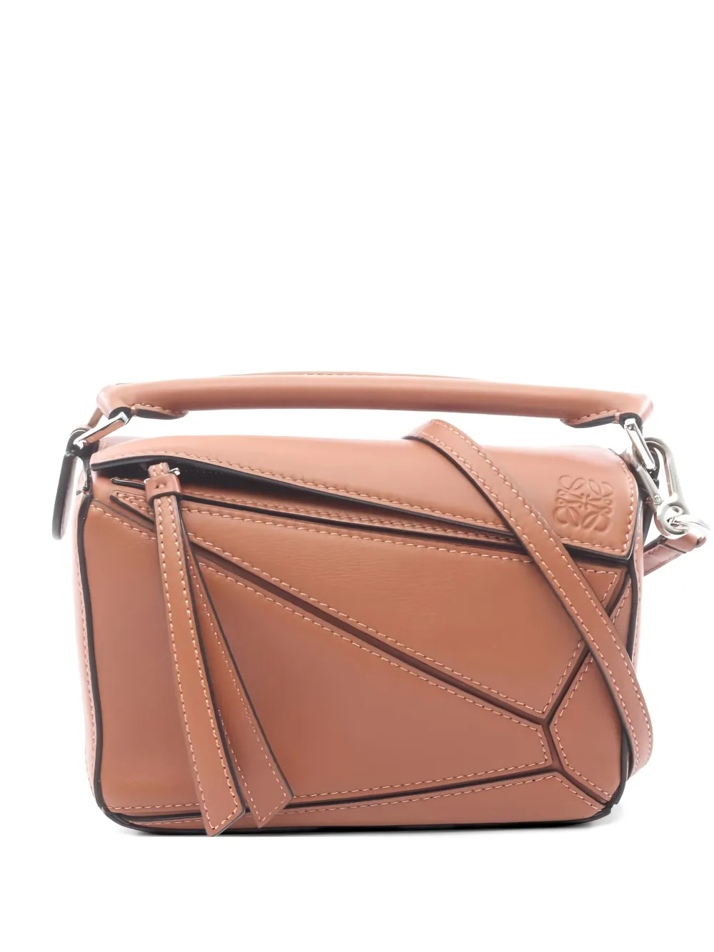 Loewe Pre-Owned 2010s mini Puzzle two-way bag - Marrone