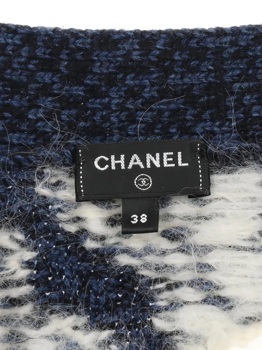 CHANEL Pre-Owned 1986-1988 Button floral-pattern Cardigan | Blue