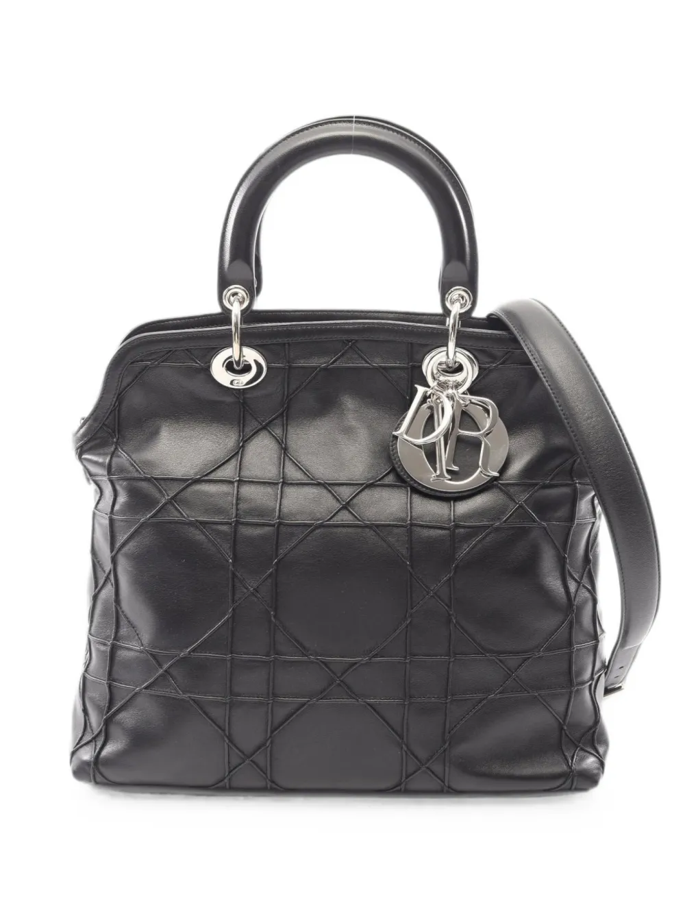 Christian Dior Pre-Owned 2010s Cannage Granville shoulder bag - Black
