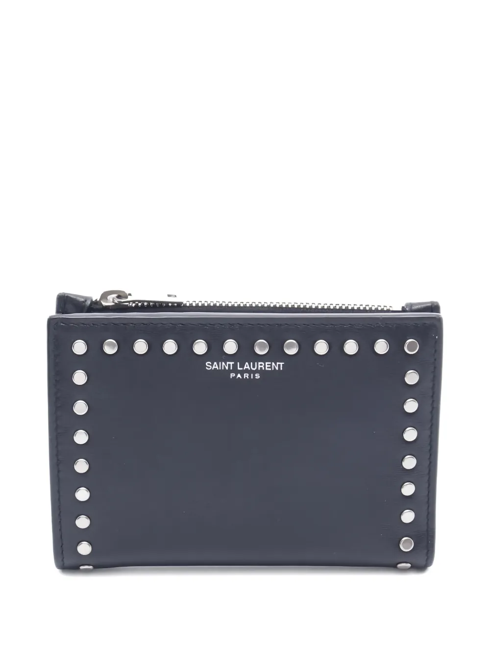Saint Laurent Pre-Owned 2010s studded bi-fold wallet - Nero